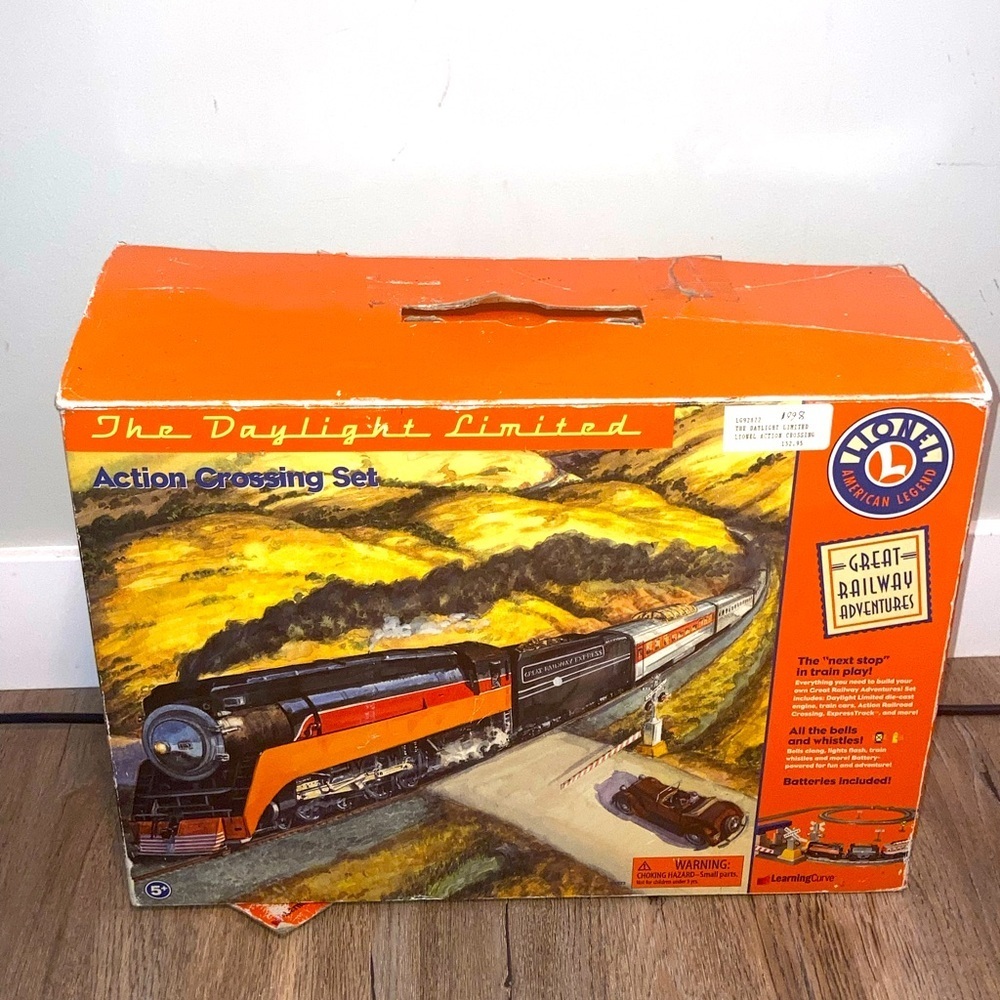 Vtg 1999 Lionel Learning Curve The Daylight Limited Action Crossing Set 92822